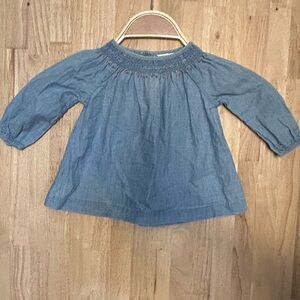 Ralph Lauren baby chambray embroidered dress/tunic, Sz. 6 months